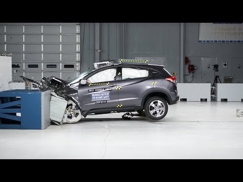 2021 Honda HR-V updated moderate overlap front IIHS crash test
