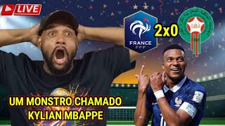 REACT AO VIVO FRANÇA 2X0 MARROCOS l COPA do MUNDO l QUARTAS de FINAL