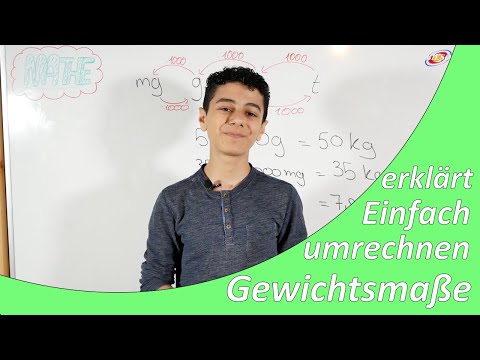 Gewichtsmaße umrechnen| einfach erklärt| Rechnen mit Größen
