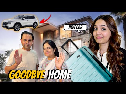 NEW CAR ki Driving 😍|Ghar mein subko Goodbye Boldia 😢 |Sistrology