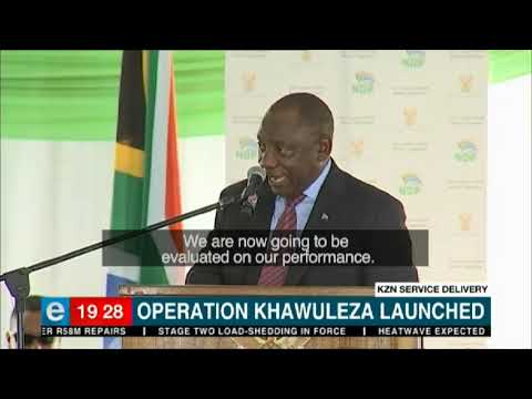 Ramaphosa launches Operation Khawuleza