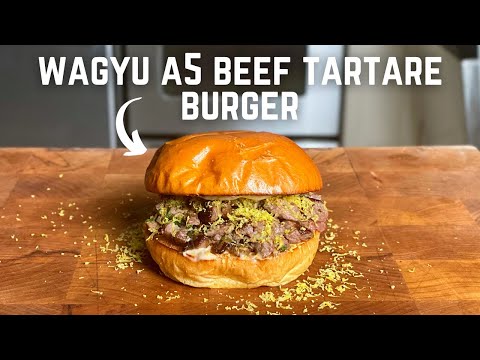 Wagyu A5 Beef Tartare Burger