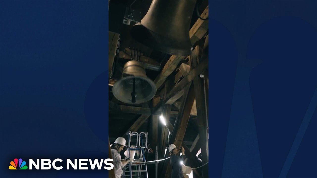 Hear Notre Dame Cathedral bells ring for first time since 2019 fire