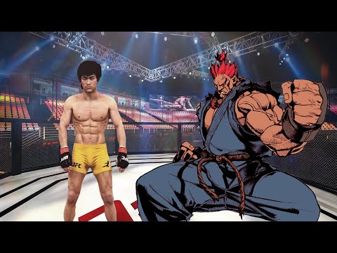 🐯UFC 4 |Bruce Lee vs. Akuma - Tiger Fight🐯