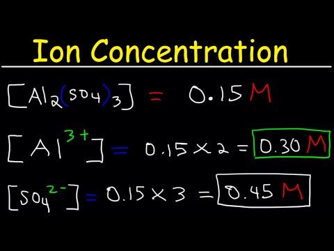 Ion Concentration in Solutions From Molarity, Chemistry Practice Problems Video