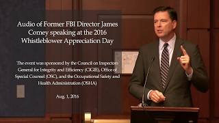 National Whistleblower Day 2016 | Former FBI Director James Comey Speech