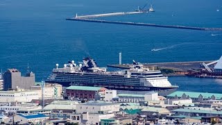 preview picture of video '【4Kタイムラプス】清水港 大型豪華客船セレブリティ・ミレニアム入港'