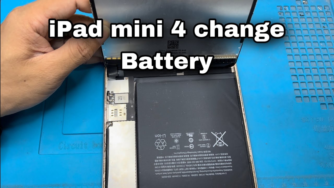 Watch video iPad mini 4 change Battery 🪫 Now iPad mini 4 change Battery 🪫
