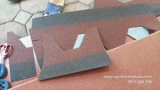 Hướng dẫn thi công ngói bitum phủ đá kiểu dáng tổ ong