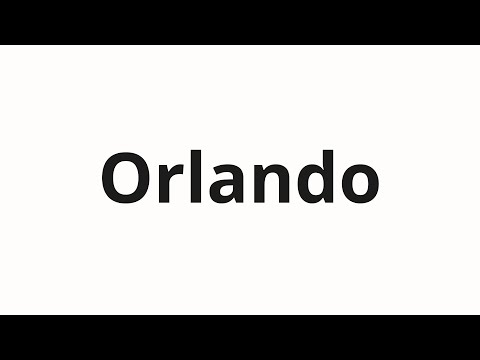 How to pronounce Orlando