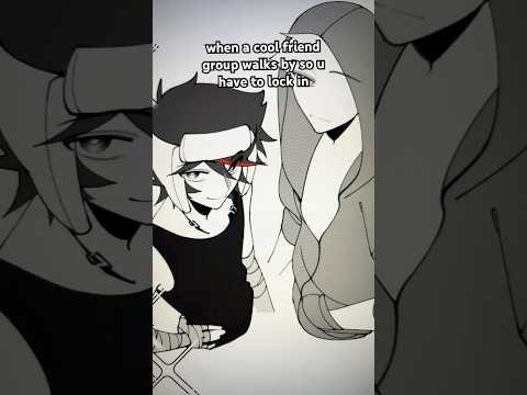 trying to look nonchalant in front of cool friend groups at the mall 😭 #art #sketches #relatable