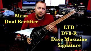 Video thumbnail for LTD DV8-R Dave Mustaine Signature (Mesa Dual Rectifier) by Cryptic Mask Guitar