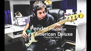 Video thumbnail for Teste Fender Precision bass American Deluxe 5 by Junior Cap