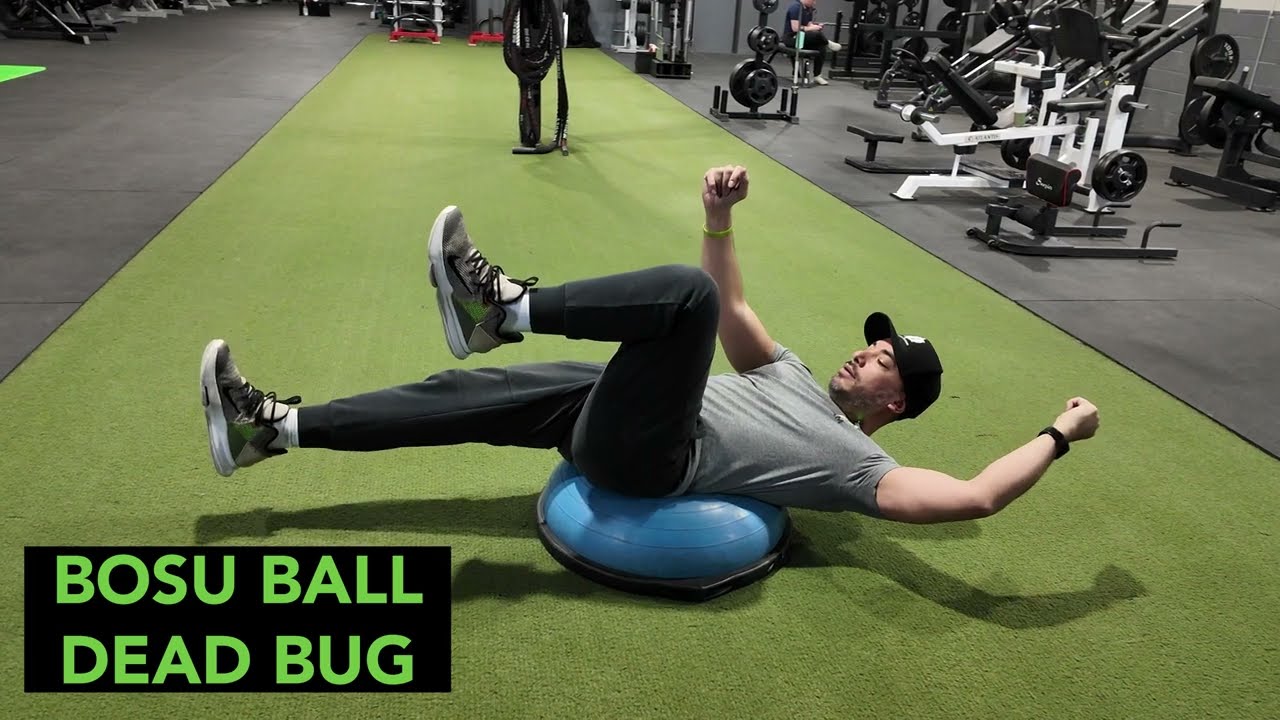 Perfect Your Core with Bosu Ball Dead Bug Exercise | Habitual Fitness Mississauga - YouTube