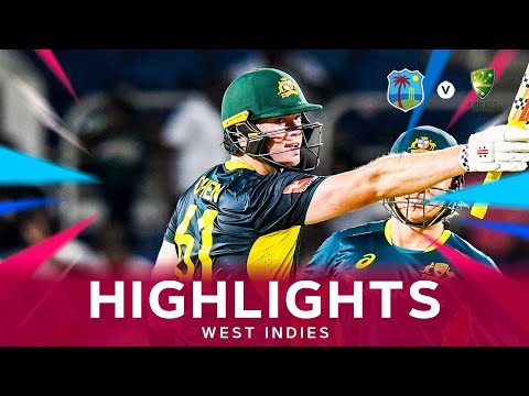 Owen Stars on Debut After Hope & Chase Fifties | Highlights | West Indies v Australia | 1st T20I