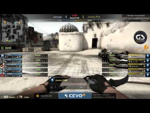 CEVO-Pro CS:GO Season 5: Savage vs. Justus Pro - Week 6:2 on de_dust2