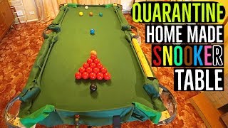Homemade Snooker Table For Quarantine and Lockdown