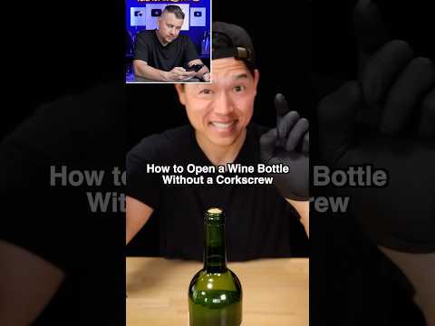 How to Open a Wine Bottle Without a Corkscrew @BayashiTV_