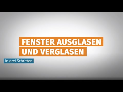 Fenster ausglasen und einglasen | FertigFenster Montage Tipps