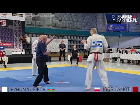Igor Lamot vs  JEYHUN YUSIFOV Men -75kg European Karate Shinkyokushin Championship Tarnów 2022