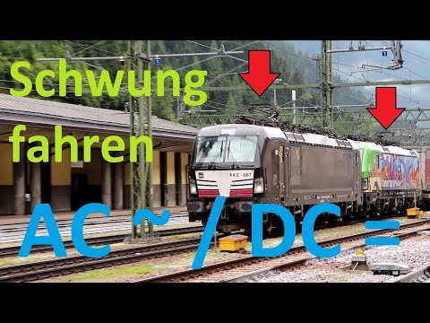 Driving momentum in the system change AC DC Brenner station Brennero ÖBB - FS - Alex E