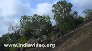 Vindhyagiri Hill in Shravanabelagola in Karnataka