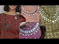 Mirror Work Neck Design For Printed Kurti Mirror Work Neck Design For Kurti Mirror Work Kurti