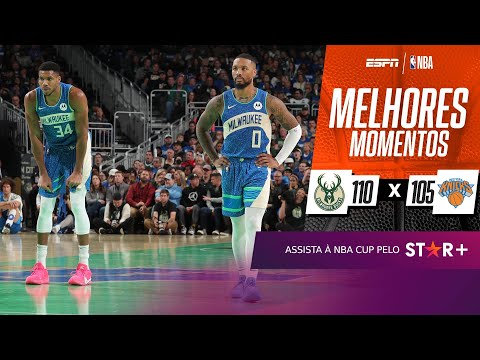 Lillard brilha, BUCKS freiam atuação MONUMENTAL de Brunson e vencem KNICKS na estreia da NBA CUP