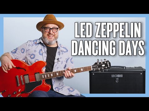 Led Zeppelin Dancing Days Guitar Lesson + Tutorial