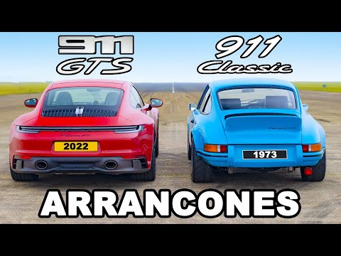 ¡¡¿Porsche 911 GTS vs 450hp Porsche 911 EV?!! ARRANCONES