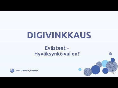 Evästeet – Hyväksynkö vai en?