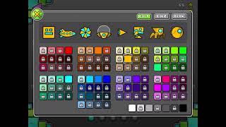 My favourite icons and colours in Geometry Dash Lite