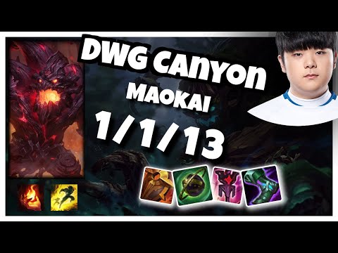 Maokai Support 10.25 Challenger Gameplay Replay - S11 (1/1/13) - KOREAN