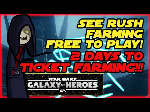 SEE F2P RUSH SithHole Account - 2 Days Away from Ticket Farming!!!  SWGOH
