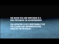 2013 USA Network Paid Programming Sign Off Message