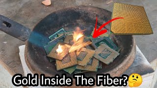 Testing If There Is Gold Inside The Fibers Also | Experimental Gold Recovery