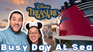 Full Disney Treasure Sea Day! Trivia, Haunted Mansion Parlor, Plaza de Coco & More!