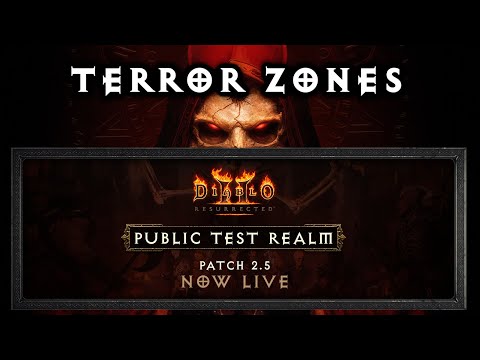 Terror Zones First Look NEW Feature Diablo 2 Resurrected Patch 2.5 PTR