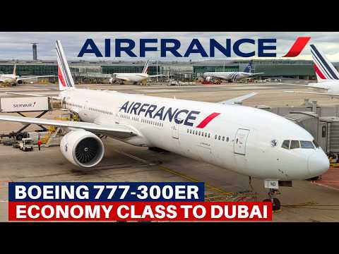 AIR FRANCE BOEING 777-300ER (Economy) | Paris - Dubai | Flight Review