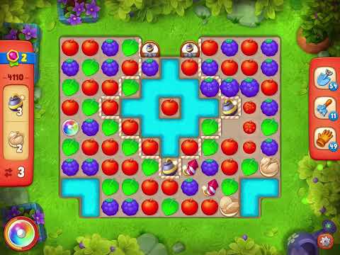 Gardenscapes Level 4110 With No Boosters - Hard Level