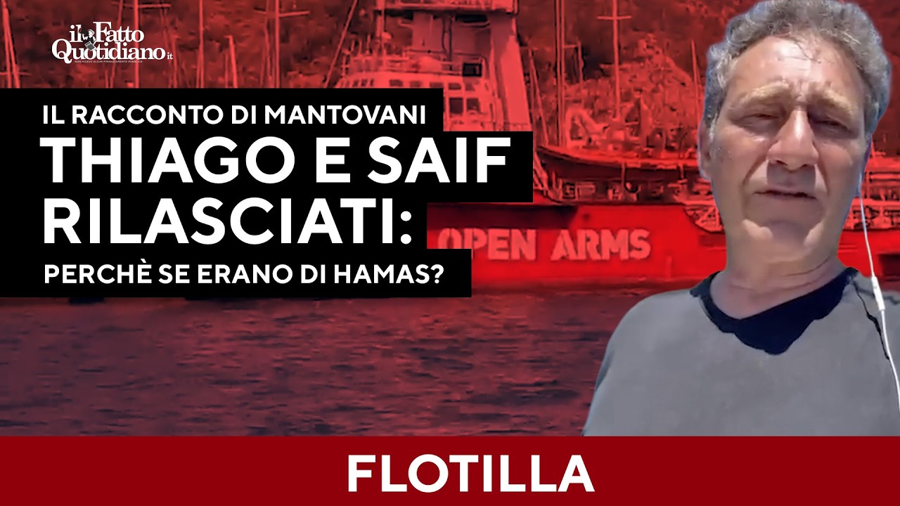 Flotilla: "Perché Israele ha rilasciato Thiago e Saif se pensa facciano parte di Hamas?"