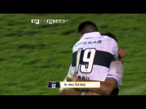 Gol de Bou. Gimnasia 2 - Godoy Cruz 0. Fecha 11. Primera División 2016