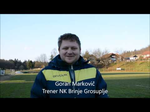 Izjava 12. krog NK Kolpa : NK Brinje Grosuplje Brinje trener Goran Markovič