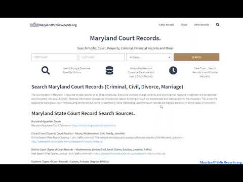 Md Case Search By Name