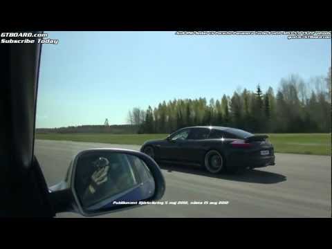 Porsche Panamera Turbo S 550 HP vs Audi RS6 Sedan stock 580 HP