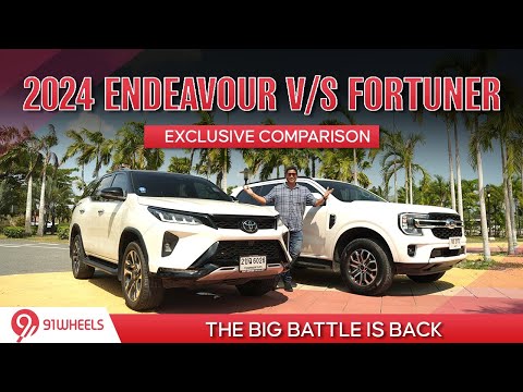 2024 Ford Endeavour vs Toyota Fortuner Comparison || Exclusive BIG SUV war video