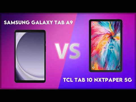 Samsung Galaxy Tab A9 vs TCL Tab 10 NxtPaper 5G Comparison