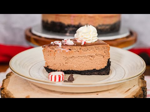 Peppermint Chocolate Cheesecake Recipe (Holiday Cake)