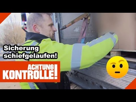 GEFAHRGUT nicht vernünftig gesichert! 😳 LKW Kontrolle! |1/2| Kabel Eins |Achtung Kontrolle