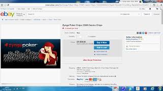 How to buy chips to zynga poker from eBay
